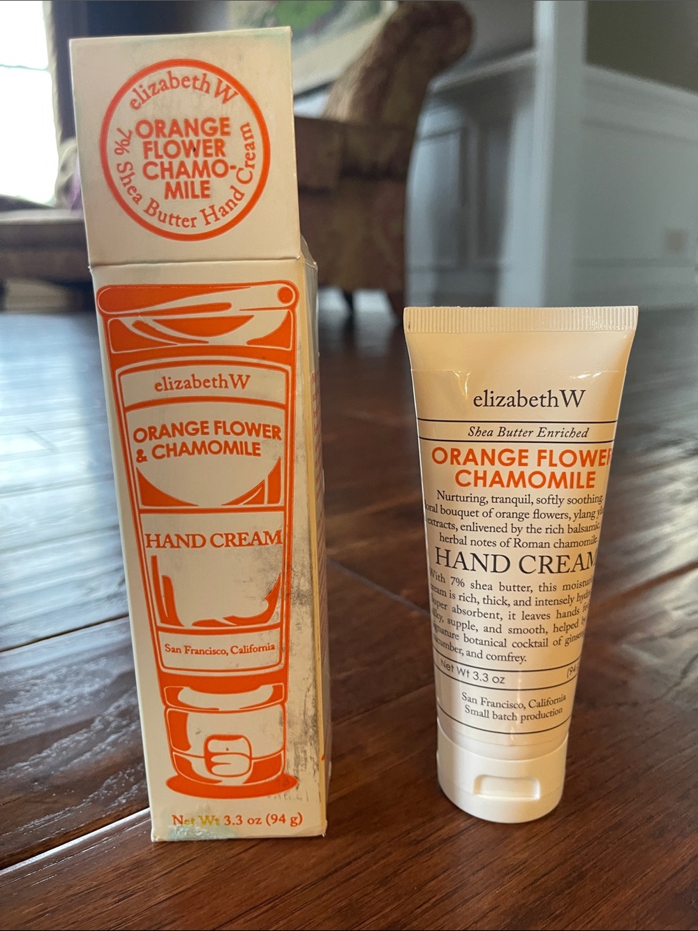 Elizabeth W Orange Flower Chamomile Hand Cream-NWT